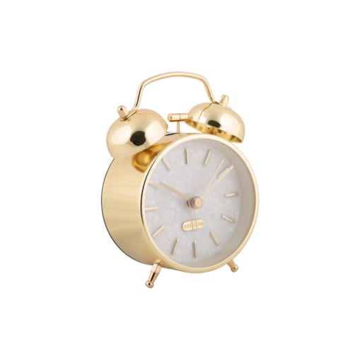 Budzik retro PEARL GLOW, Ø 8 cm