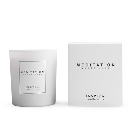 Świeca zapachowa White Meditation, 390 g, INSPIRA