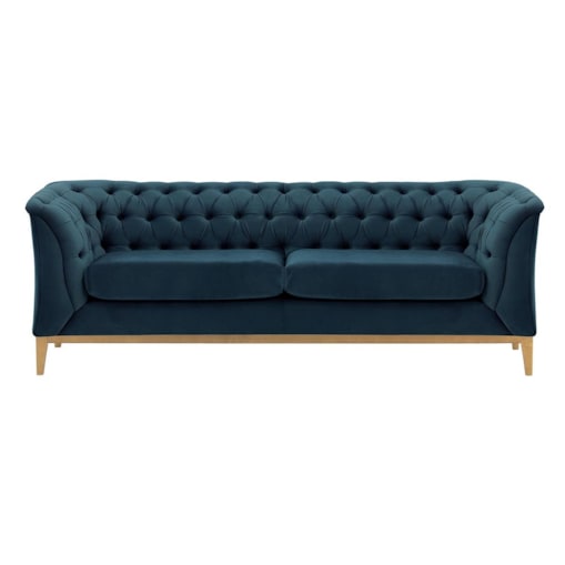 Sofa 2,5-osobowa Chesterfield Modern Wood-Velluto 11