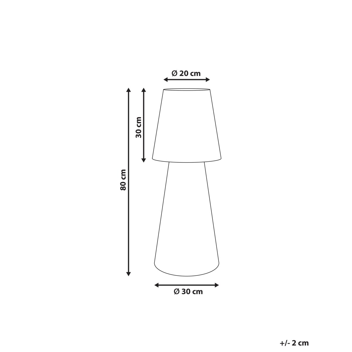 Lampa ogrodowa podłogowa LED SABANAS 80 cm Z pilotem Biały