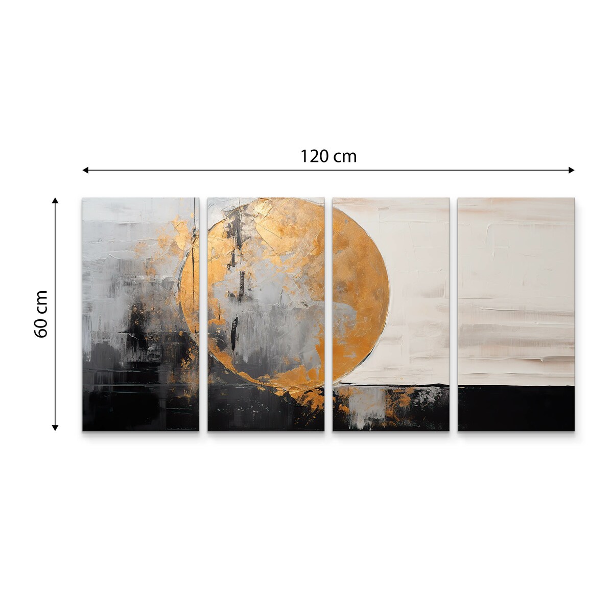 Obraz na płótnie Nowoczesna malowana abstrakcja 120x60cm