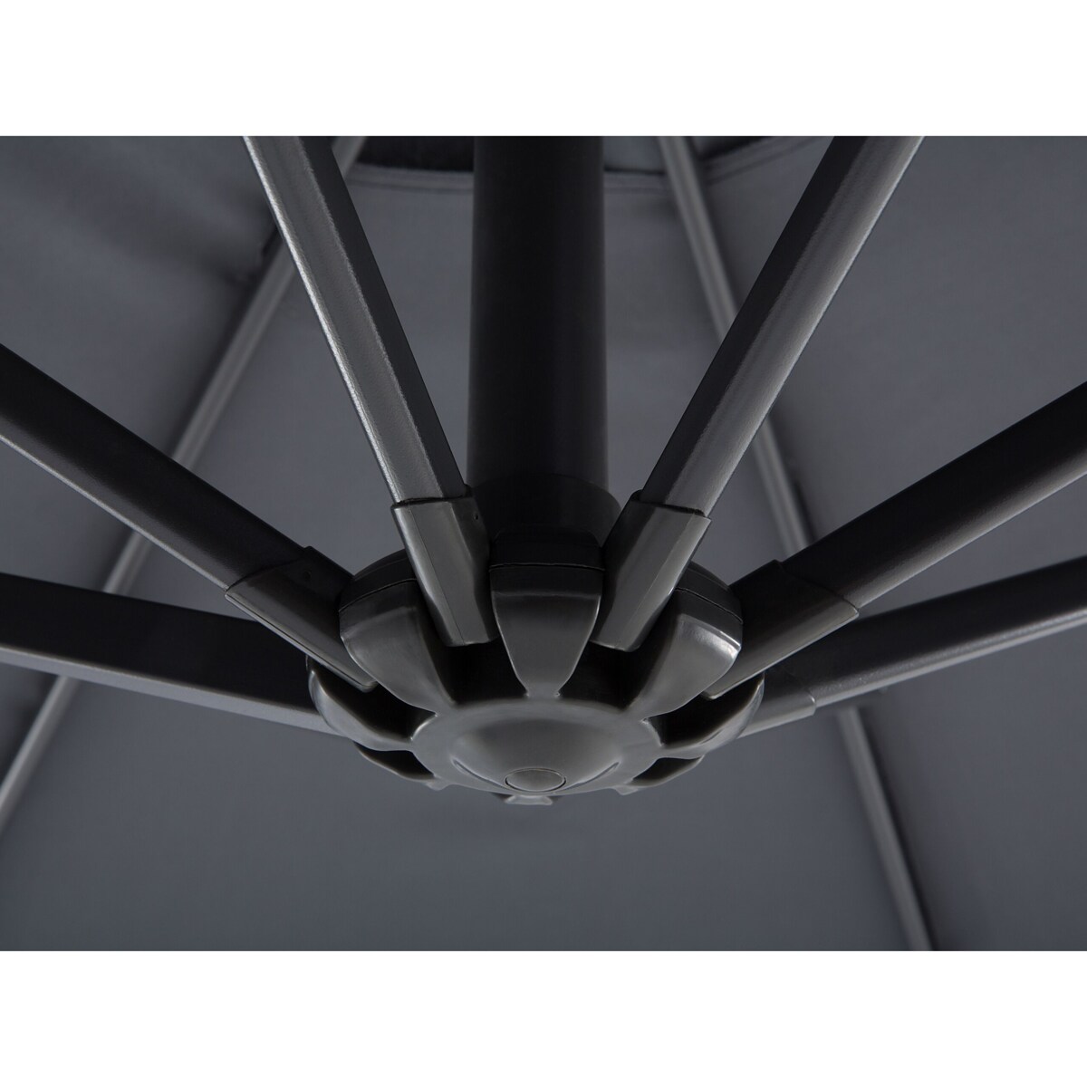 Parasol ogrodowy ⌀ 300 cm szary SAVONA