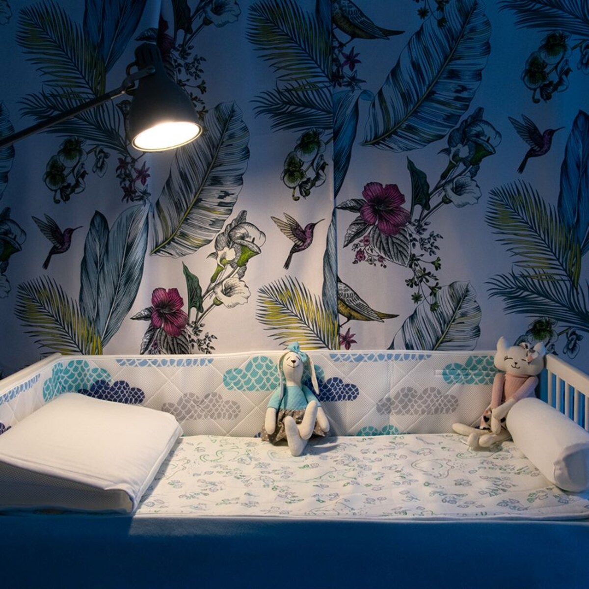 Top na materac 120x60 cm ochraniacz - DREAM Afryka Fioletowa