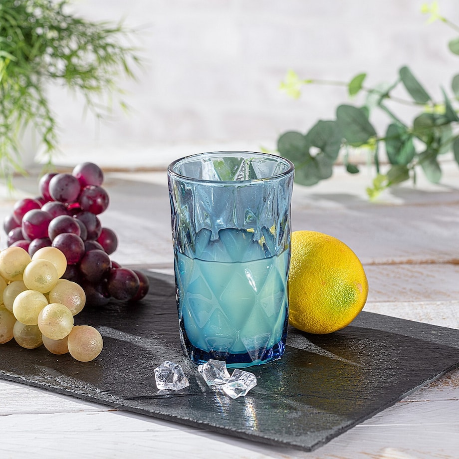 Szklanka Basic Blue 350ml, ⌀8 x 12,5cm