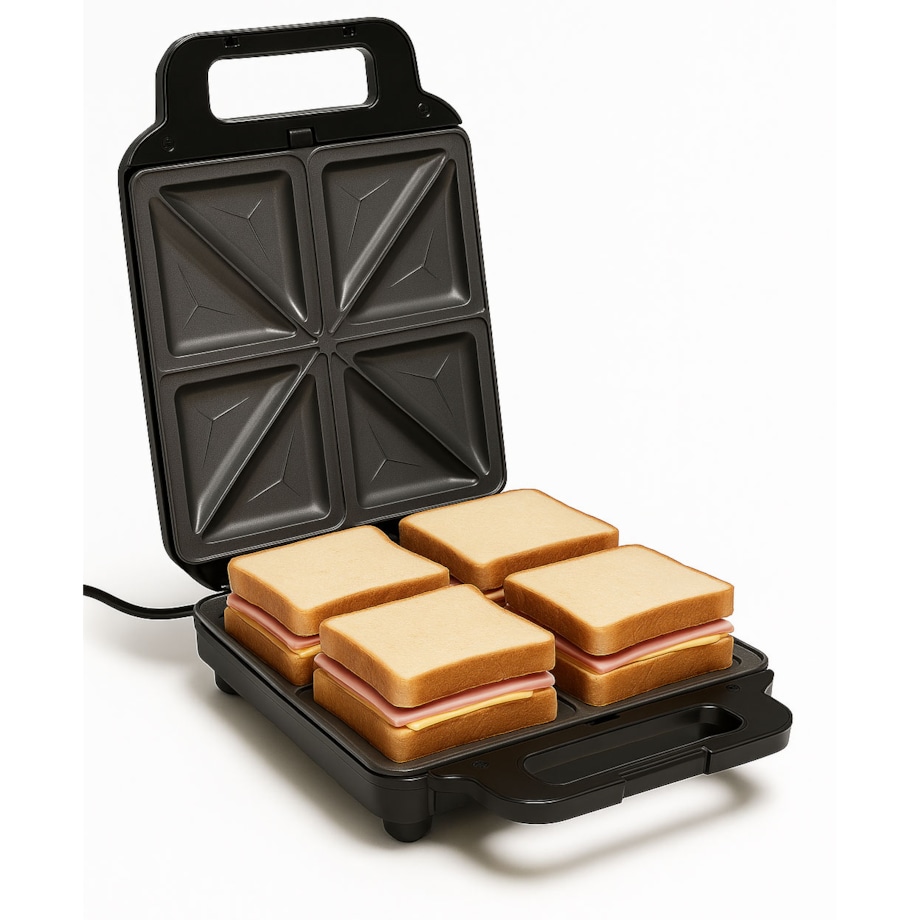 Opiekacz 3 w 1, 1200W, wymienne wkłady, gofry kanapki grill, TIROSS