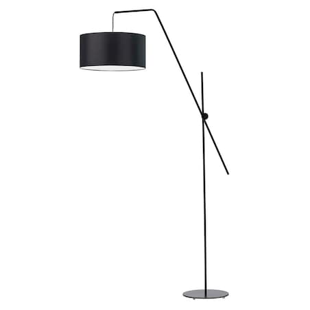 Lampa stojąca podłogowa przegubowa regulowana z abażurem walec MODERN