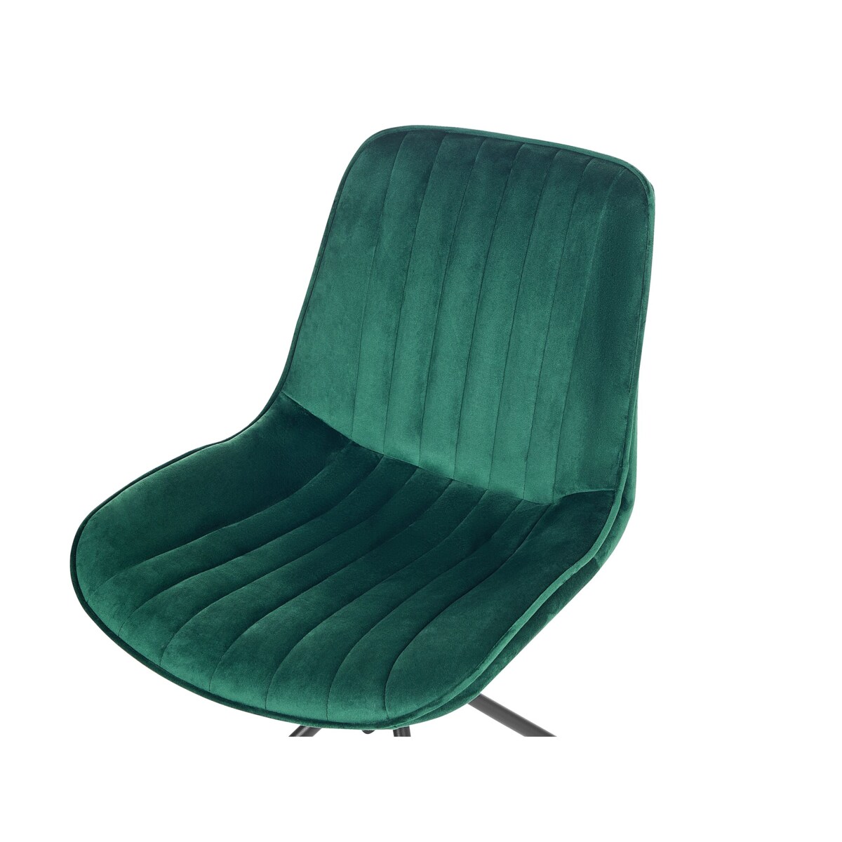 Zestaw 2 krzeseł do jadalni welurowy zielony NAVASOTA