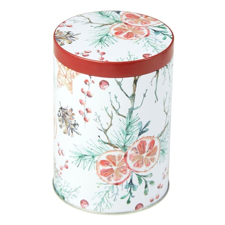 Puszka Pojemnik Na Pierniki Ciastka Cukierki Świąteczna Czerwona