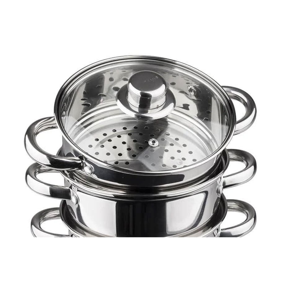 Garnki do gotowania na parze 4 ele. 22cm parowar indukcja KINGHOFF