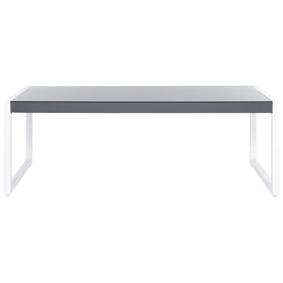 Stół ogrodowy 210 x 90 cm szary z białym BACOLI