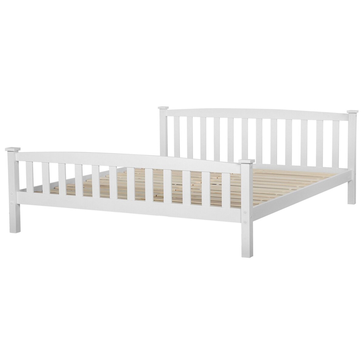 Łóżko drewniane 180 x 200 cm białe GIVERNY