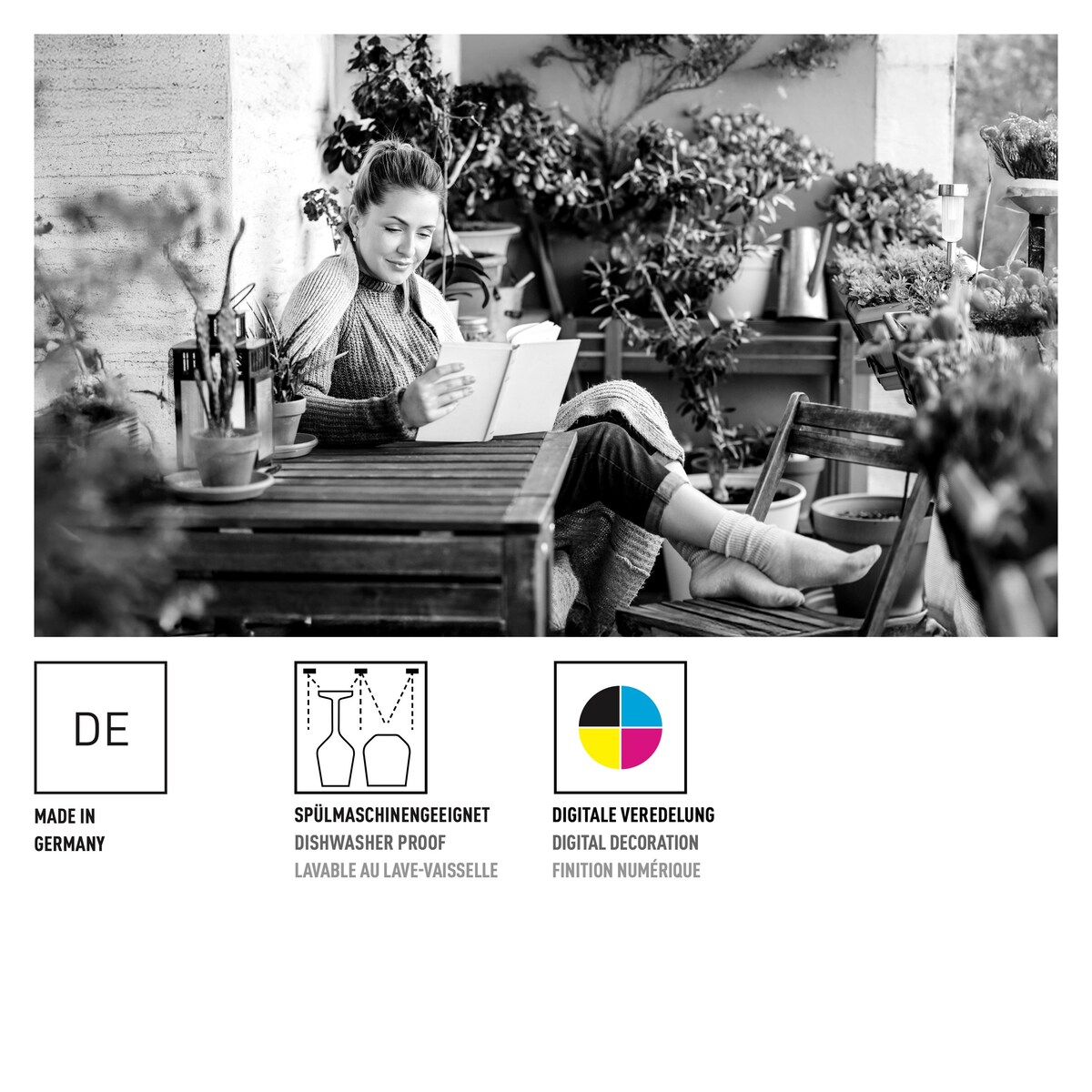 Ritzenhoff Zestaw 2 szt. kieliszków do koktajli szkło kryształowe Home&Garden ilustrator C. Oliveira