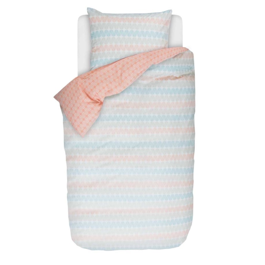 Kolorowy komplet pościeli z bawełny perkalowej ze wzorem, dwustronna, Esprit 140 x 220 cm