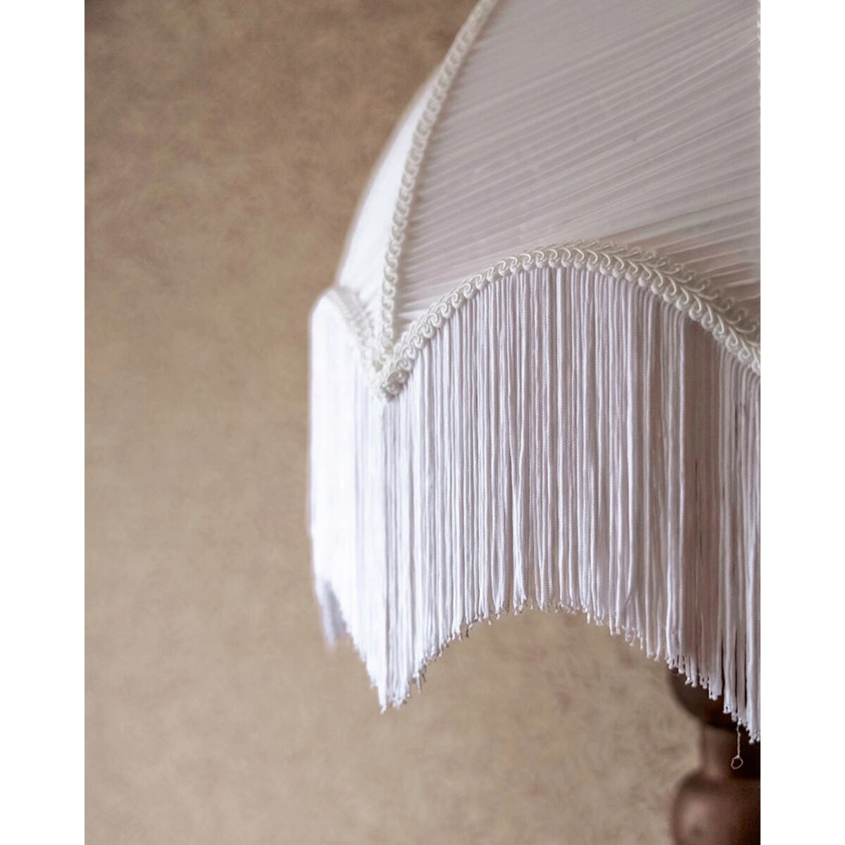 ABAŻUR NA ŻARÓWKĘ KLOSZ DUŻY 45cm E27 E14 DO LAMPY STOJĄCEJ WISZĄCEJ BIAŁY