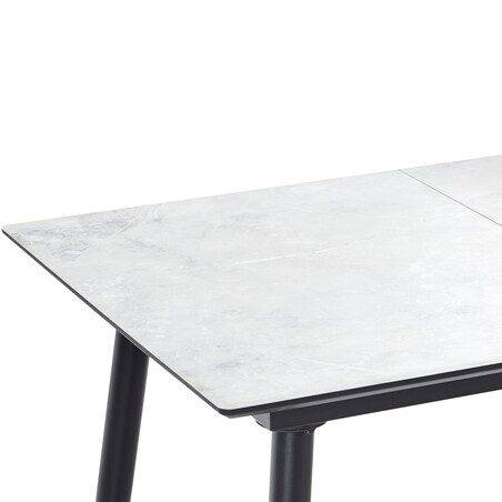 Stół do jadalni EFTALIA Biały marmur 120/150 cm 80 cm
