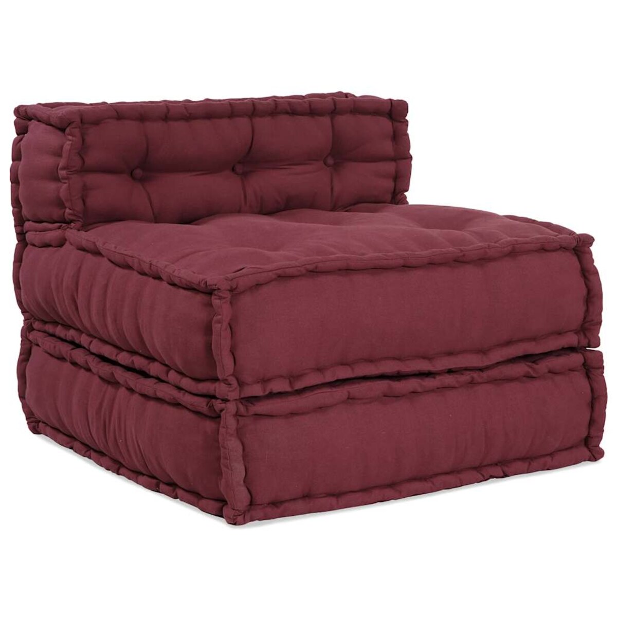 vidaXL Modułowa sofa, bordowy, 70x70x54, materiał