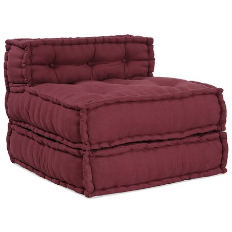 vidaXL Modułowa sofa, bordowy, 70x70x54, materiał
