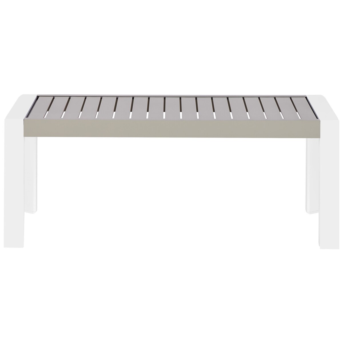 Stół ogrodowy Metal Beżowoszary CASTELLA