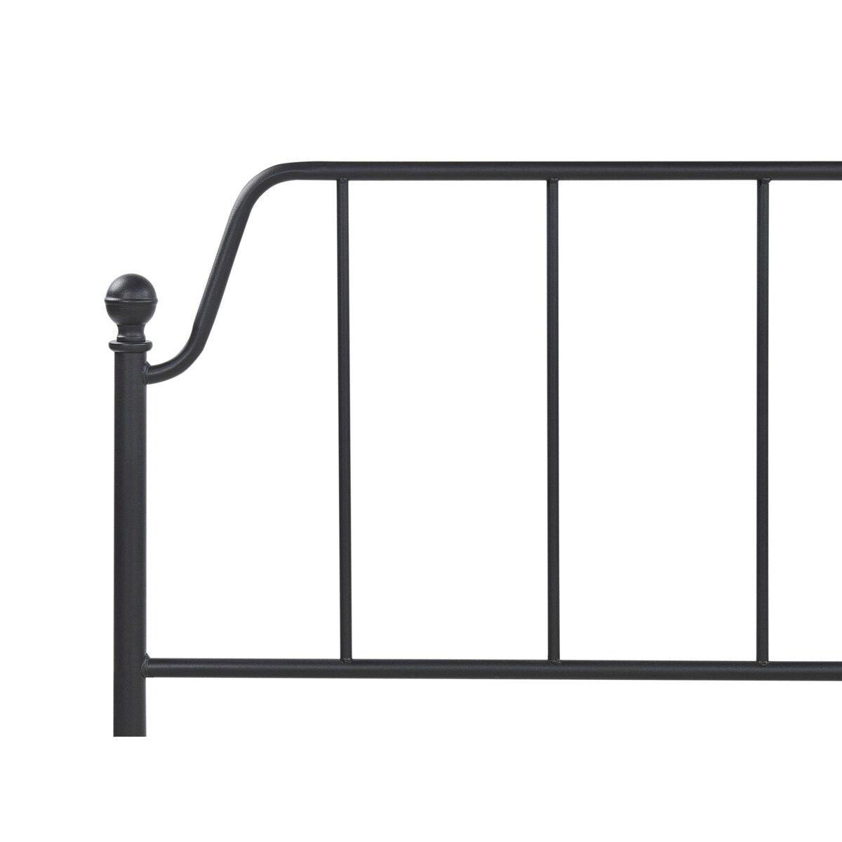 Łóżko metalowe 160 x 200 cm czarne MAURESSAC