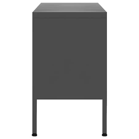 vidaXL Szafka pod telewizor, antracytowa, 105x35x50 cm, stalowa