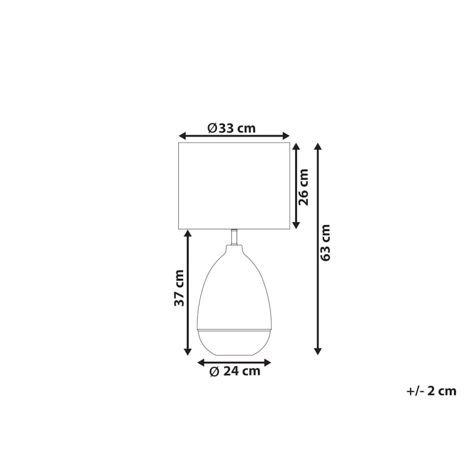 Lampa stołowa złota z białym OKARI