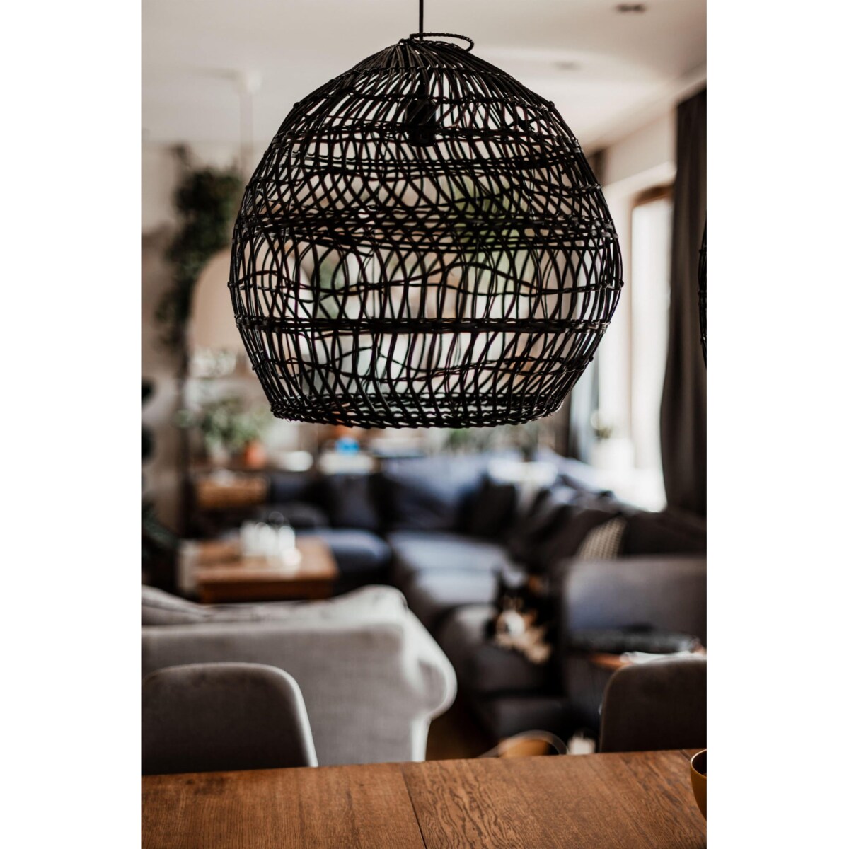 Lampa wisząca Cezar XL czarna Monnarita