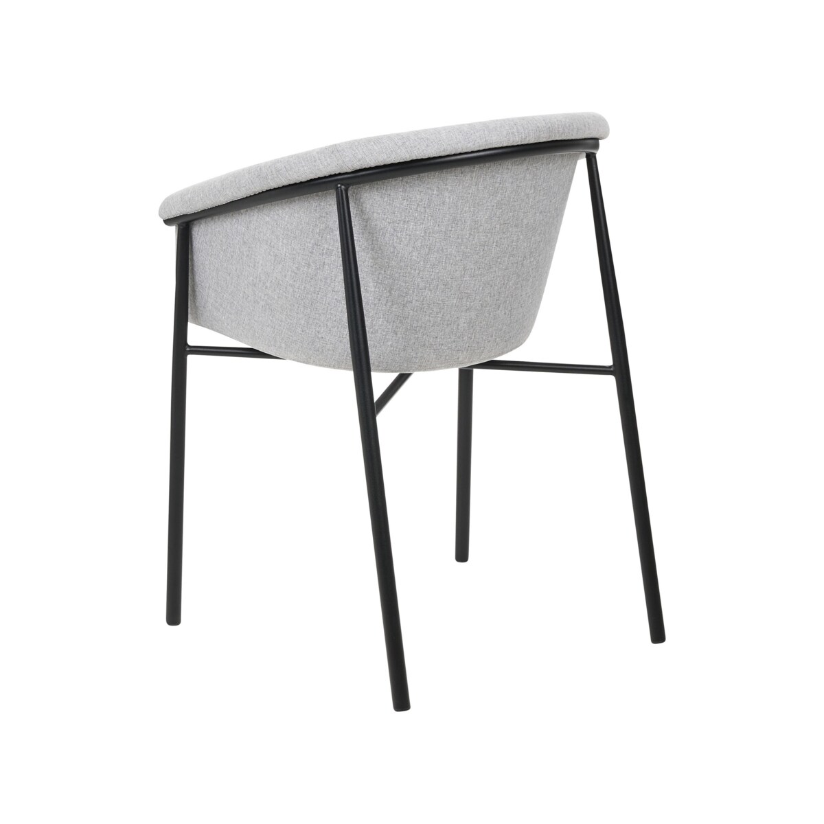 Zestaw 2 krzeseł do jadalni szary AMES