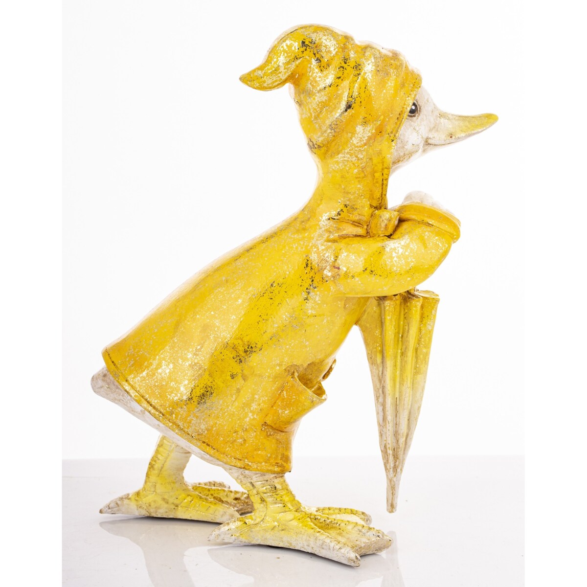 Dekoracja - kaczorek pod parasolem 22x13,5x10 cm ANATRA