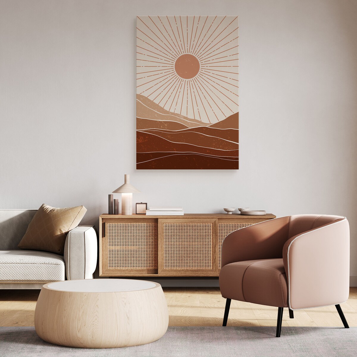 Obraz Azteckie Słońce Promienie 80x120cm