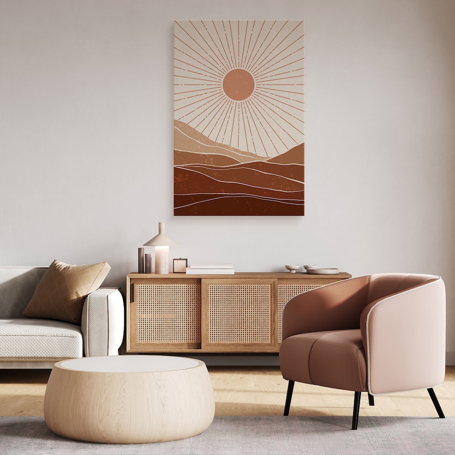 Obraz Azteckie Słońce Promienie 80x120cm