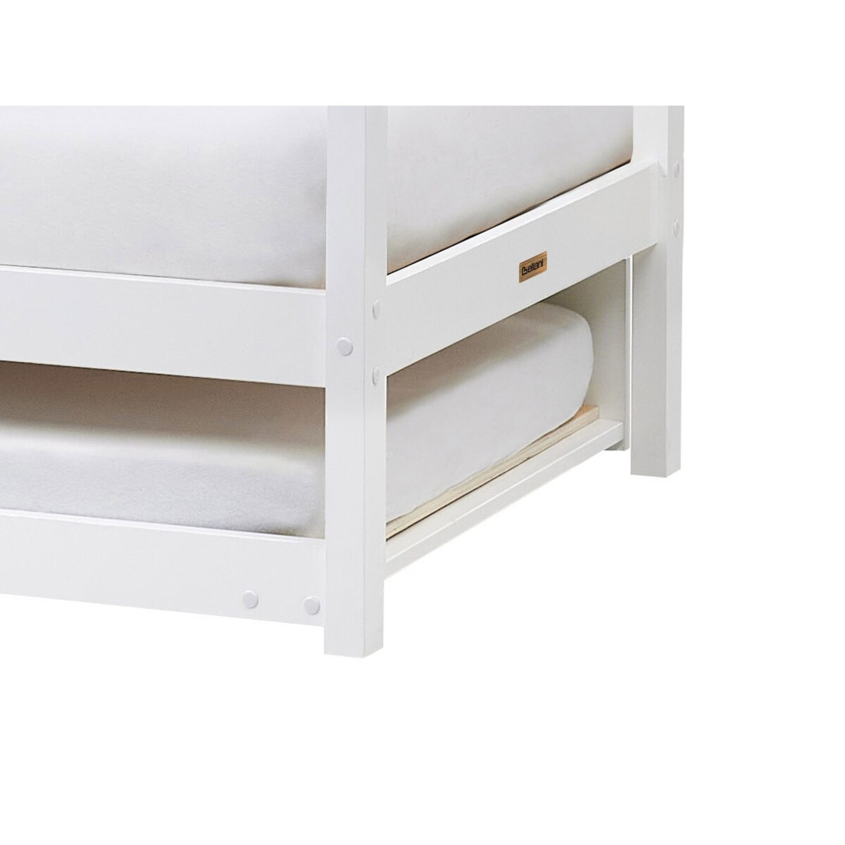 Łóżko wysuwane Drewno sosnowe CRILLON 90 x 200 cm Biały