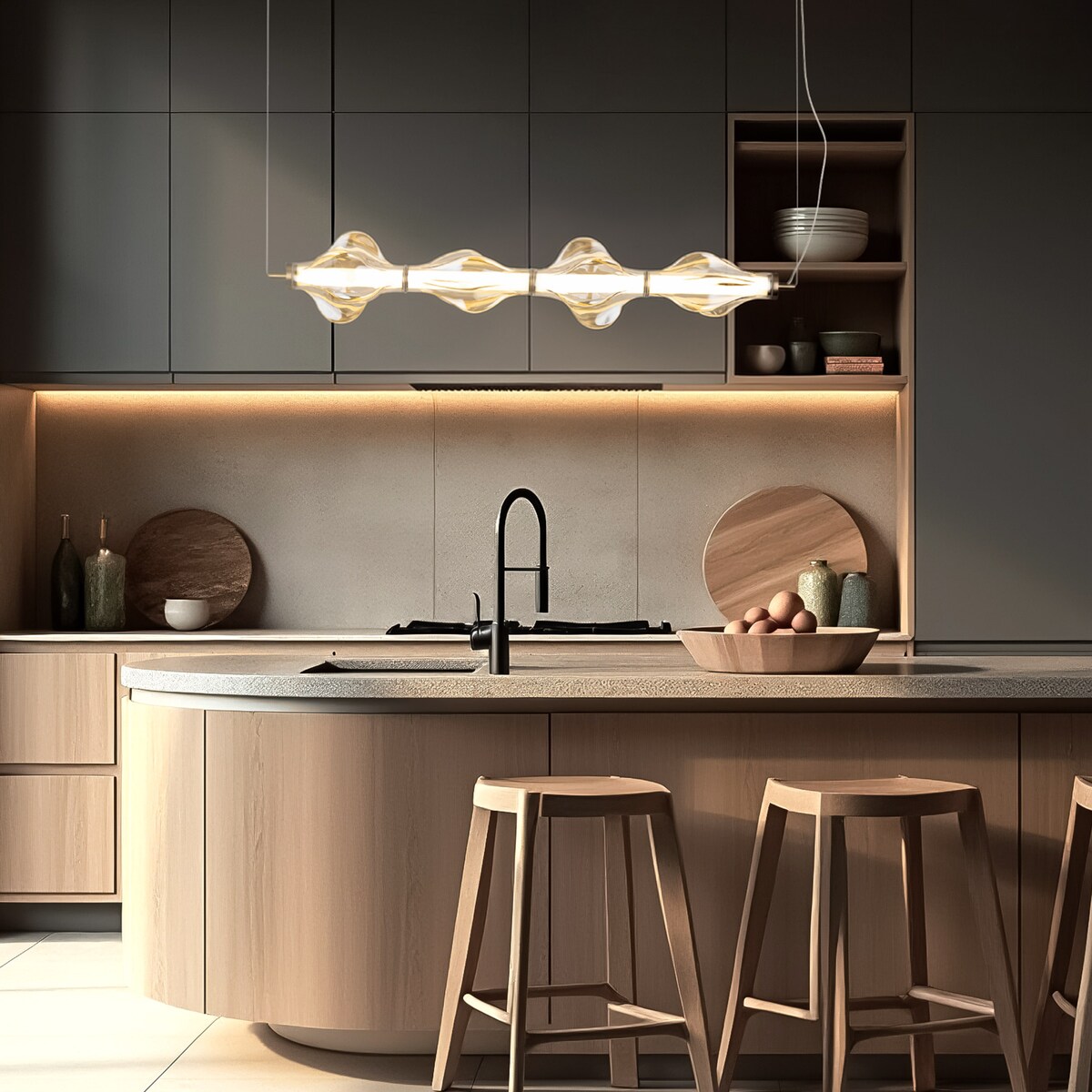 Lampa wisząca LED 30W TK Lighting ELVA BRASS 18216 mosiężna, regulowana wysokość, 3642 lm, 3000K, 103 cm