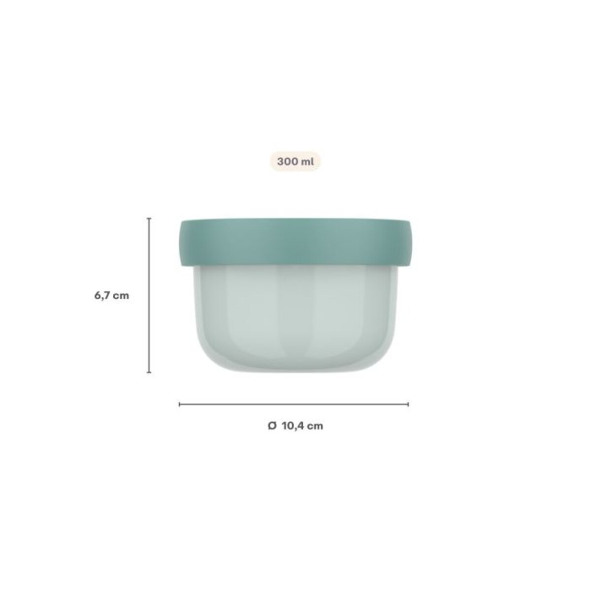 Fruit Box pudełko na owoce Campus 300 ml Cool Mint 107430090300