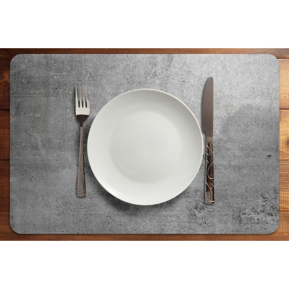 Komplet mat pod talerz Szary kamień, 6 szt. 45x30cm