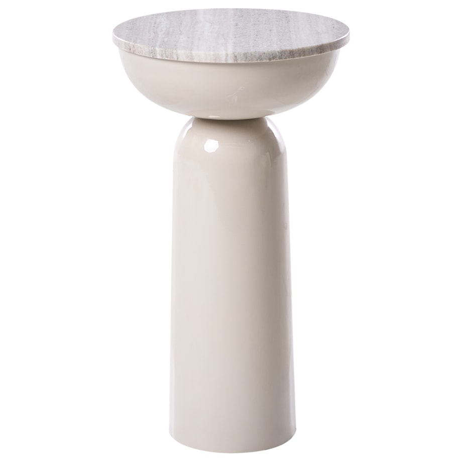 Stolik pomocniczy FALCON Metal Beżowy