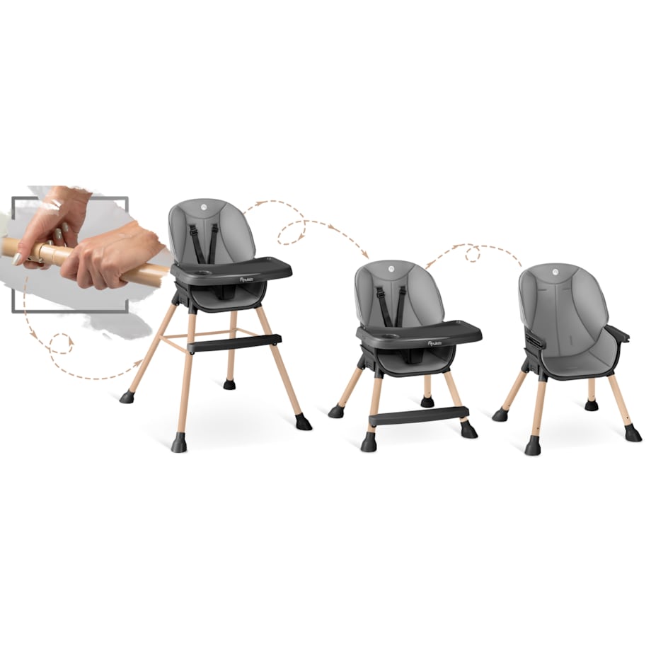 Krzesełko do karmienia dla dzieci regulowane fotelik Nukido