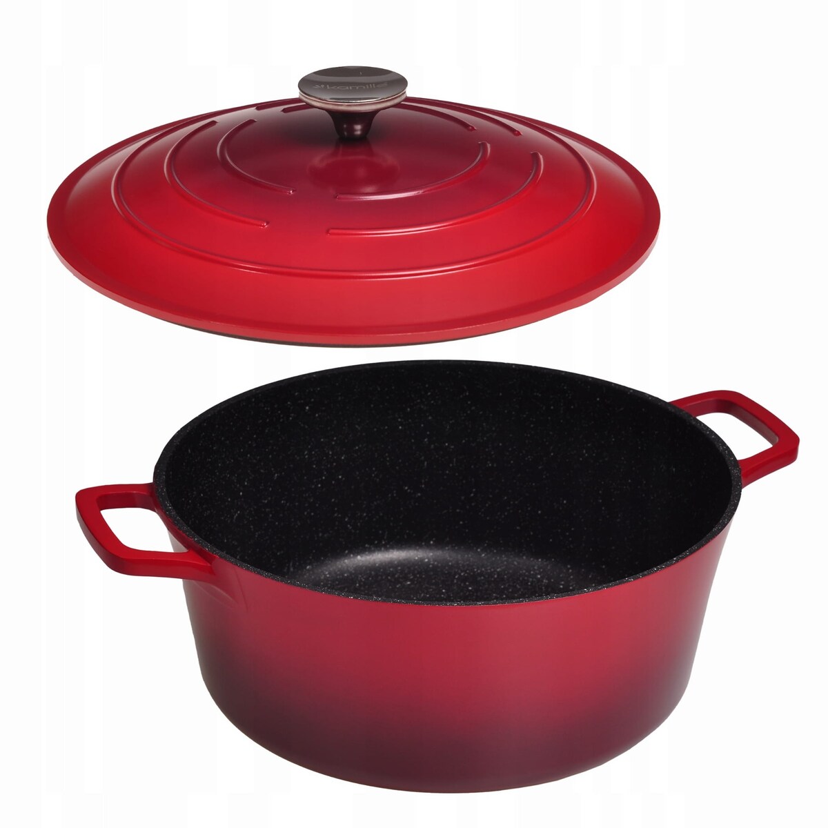 Garnek brytfanna kociołek z powłoką marmurową 6.5L KAMILLE