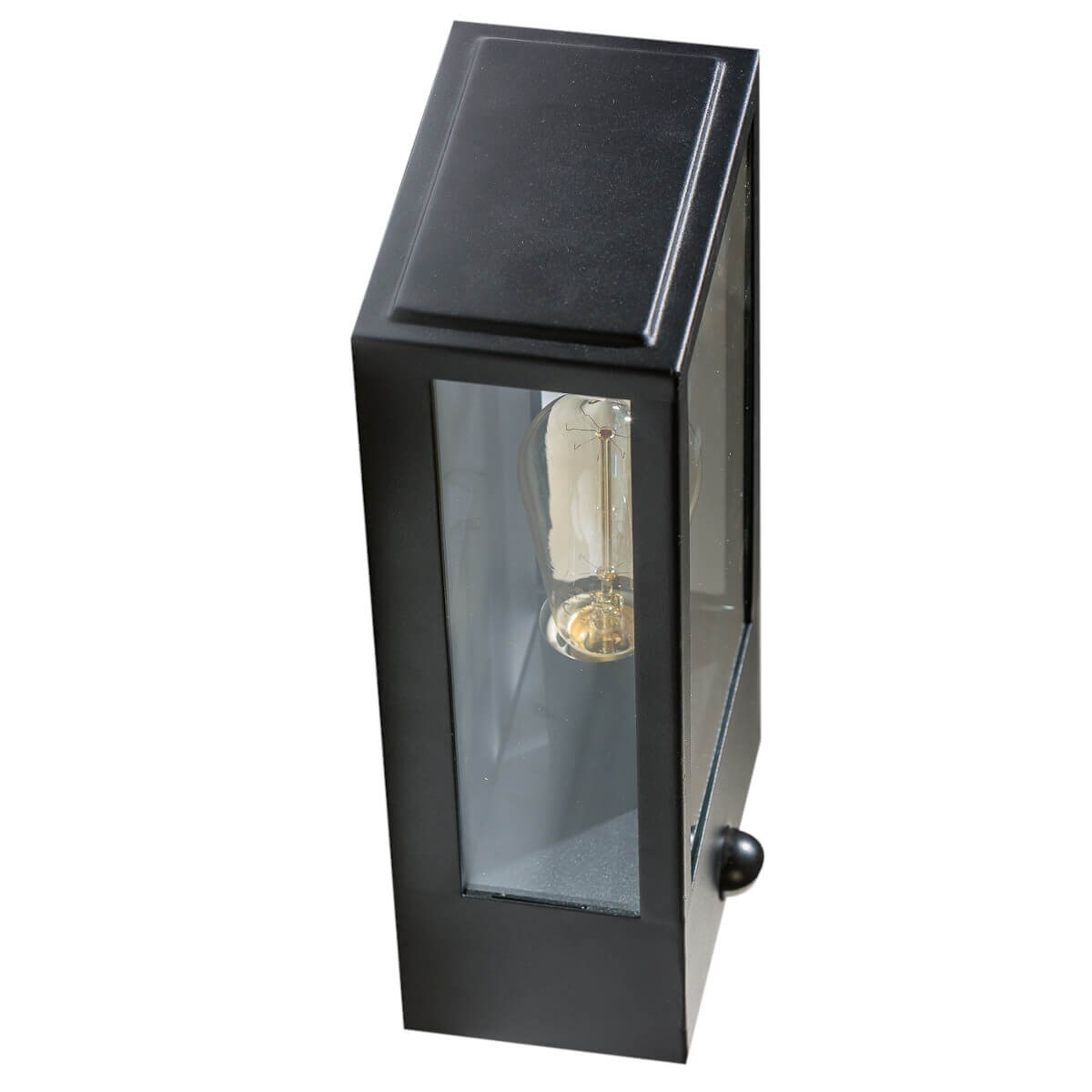 Ścienna lampa zewnętrzna Niklas z czujnikiem ruchu czarna