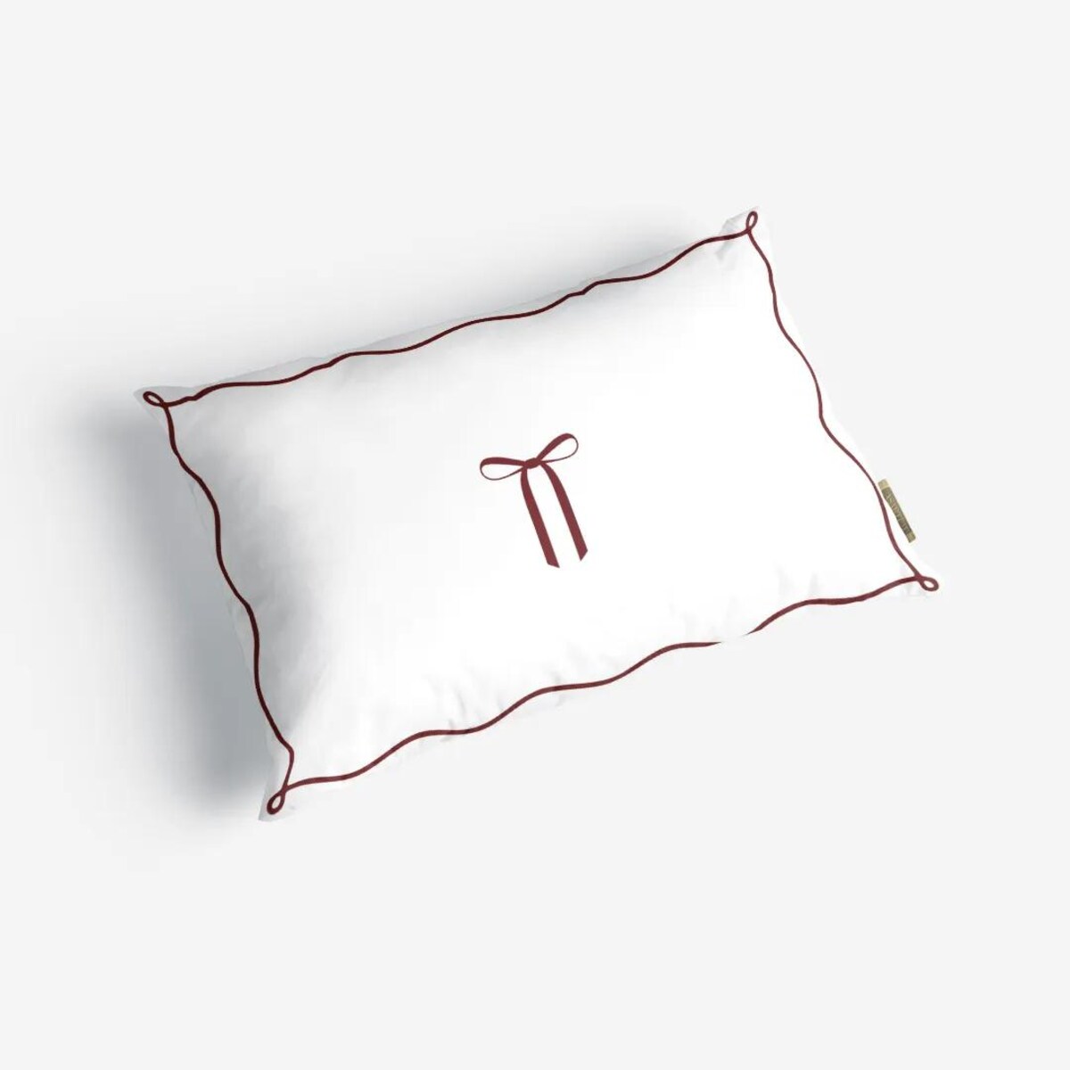 Poduszka świąteczna - elegancka kokardka