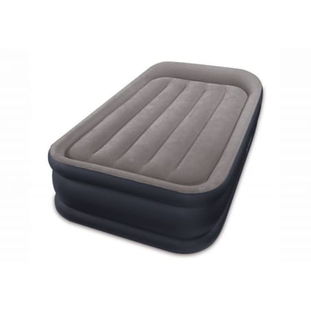 Materac welurowy z pompką 191x99x42 cm INTEX