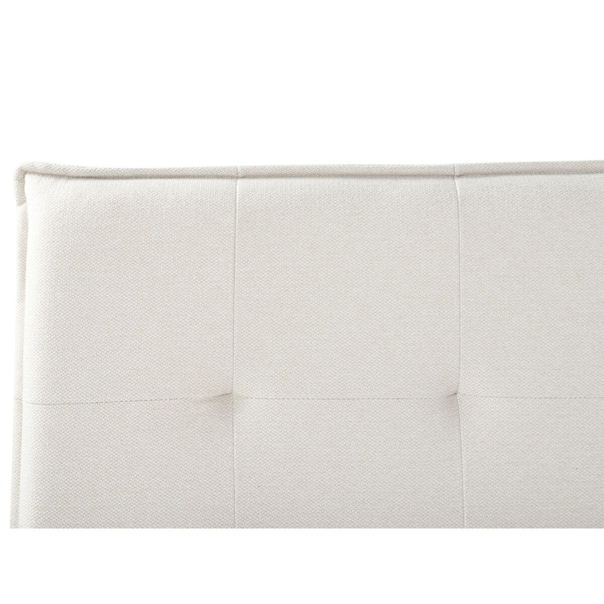 Łóżko LESTRE 160 x 200 cm Złamana biel