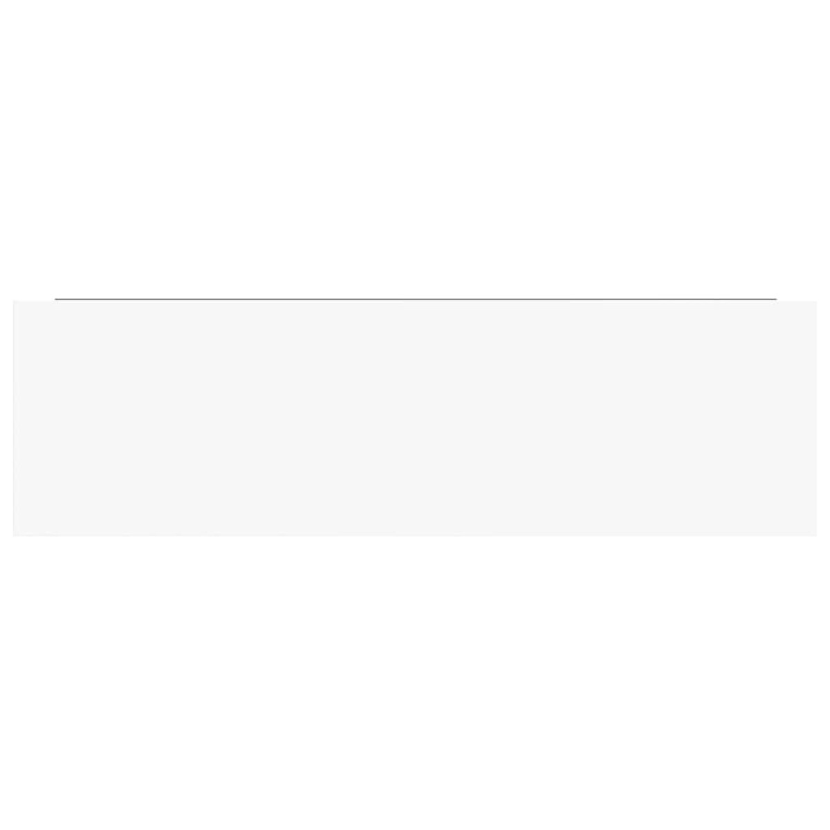 vidaXL Półka ścienna, wysoki połysk, biała, 80x23,5x3,8 cm, MDF