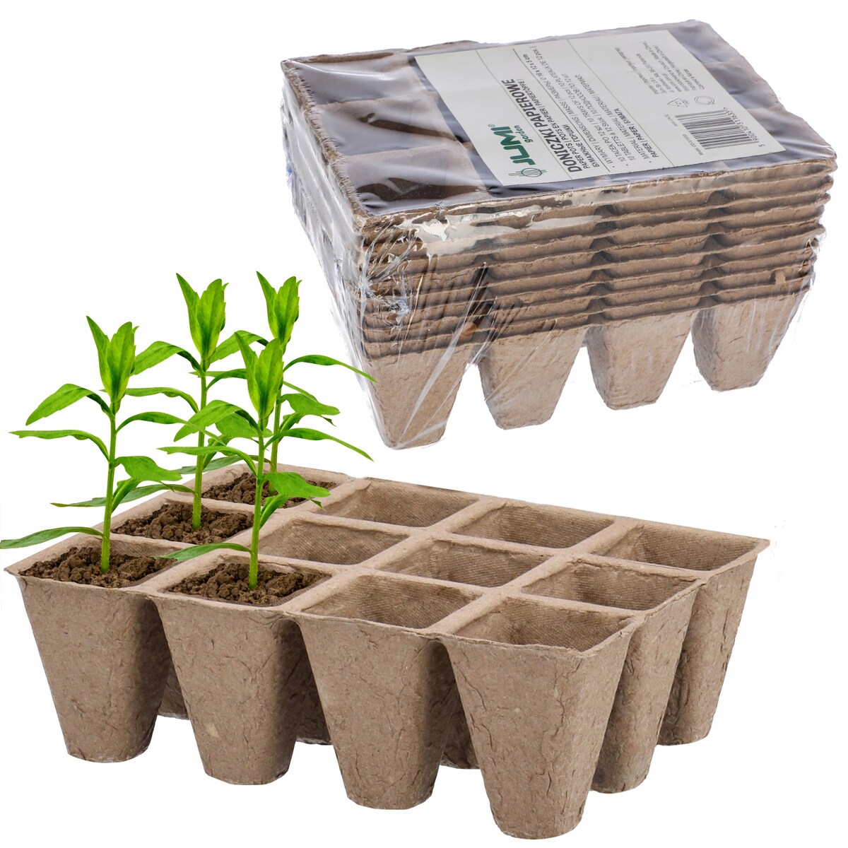 120 X Doniczki Torfowe Do Rozsady Wysiewu Pikowania Sadzonki