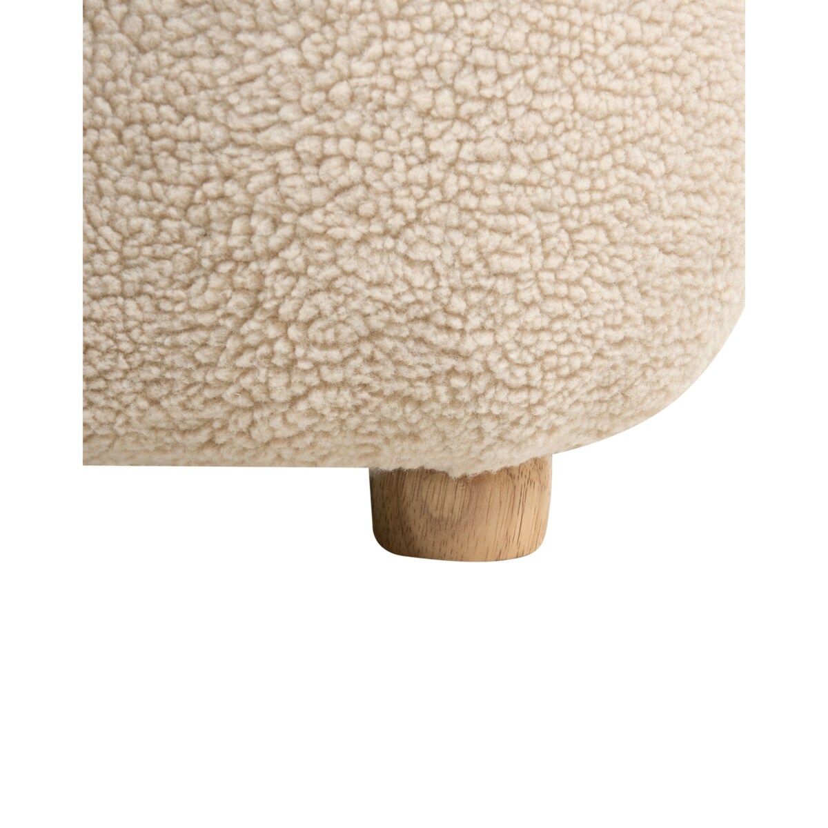 Fotel dziecięcy Jednorożec LULEA Boucle Jasnobeżowy