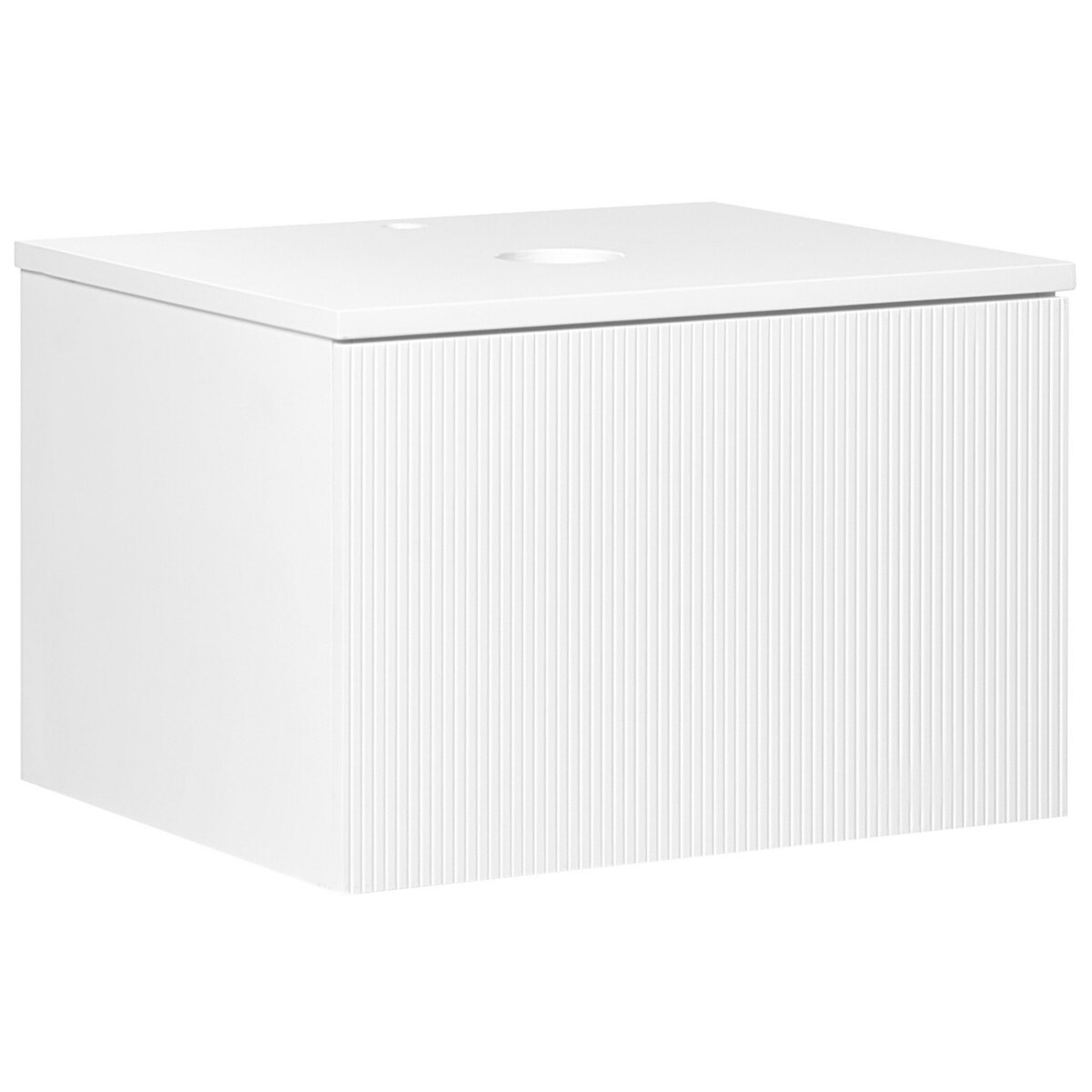 Szafka łazienkowa wisząca 60 x 52 cm biała ALZIRA