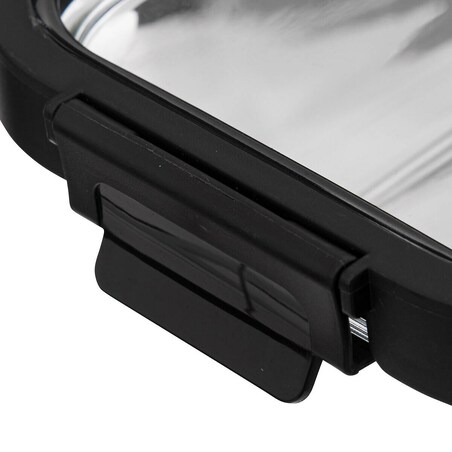 Szklany pojemnik na żywność z hermetyczną pokrywką, transparentny