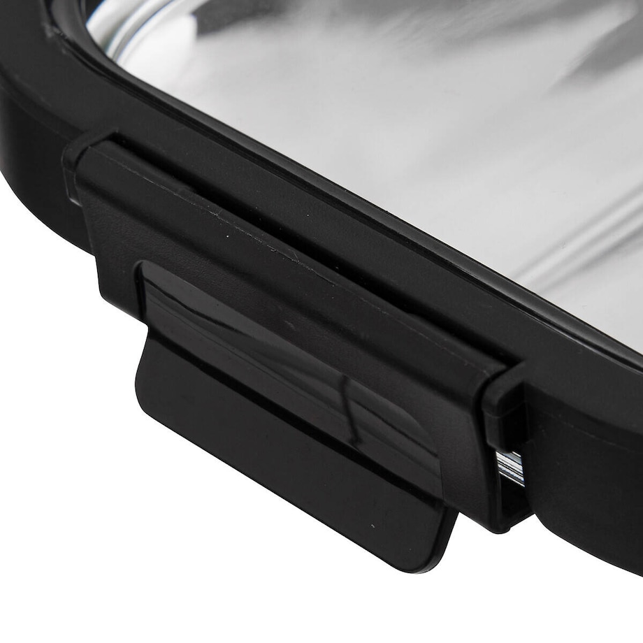 Szklany pojemnik na żywność z hermetyczną pokrywką, transparentny