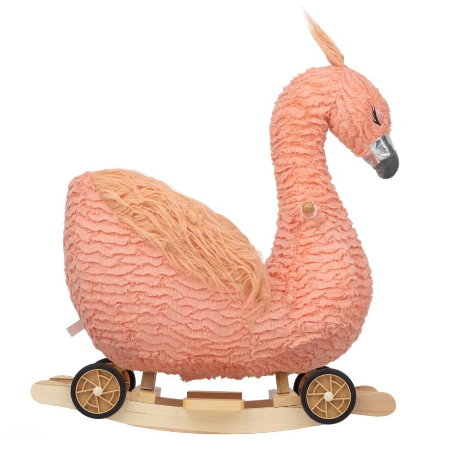 Bujak Flaming |2w1! Bujak i jeździk | Zabawka dla dzieci | Prezent | Chodzik | Bujak | 12 m + | Interaktywna zabawka | Pierwsze urodziny | Roczek | Flaming | Happy Hippo