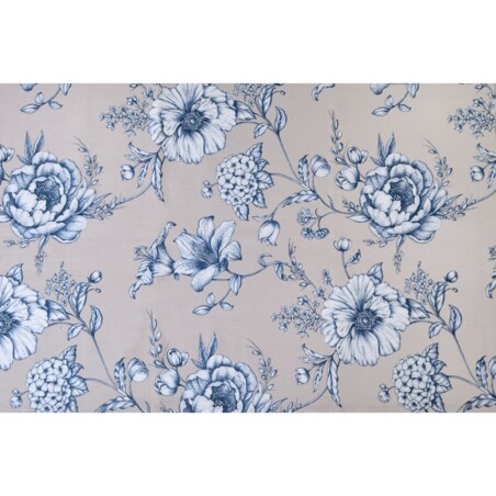 Mini dwustronne podkładki z motywem kwiatowym i eleganckich pasów Blossom Blue & Stripes – komplet 4 szt.