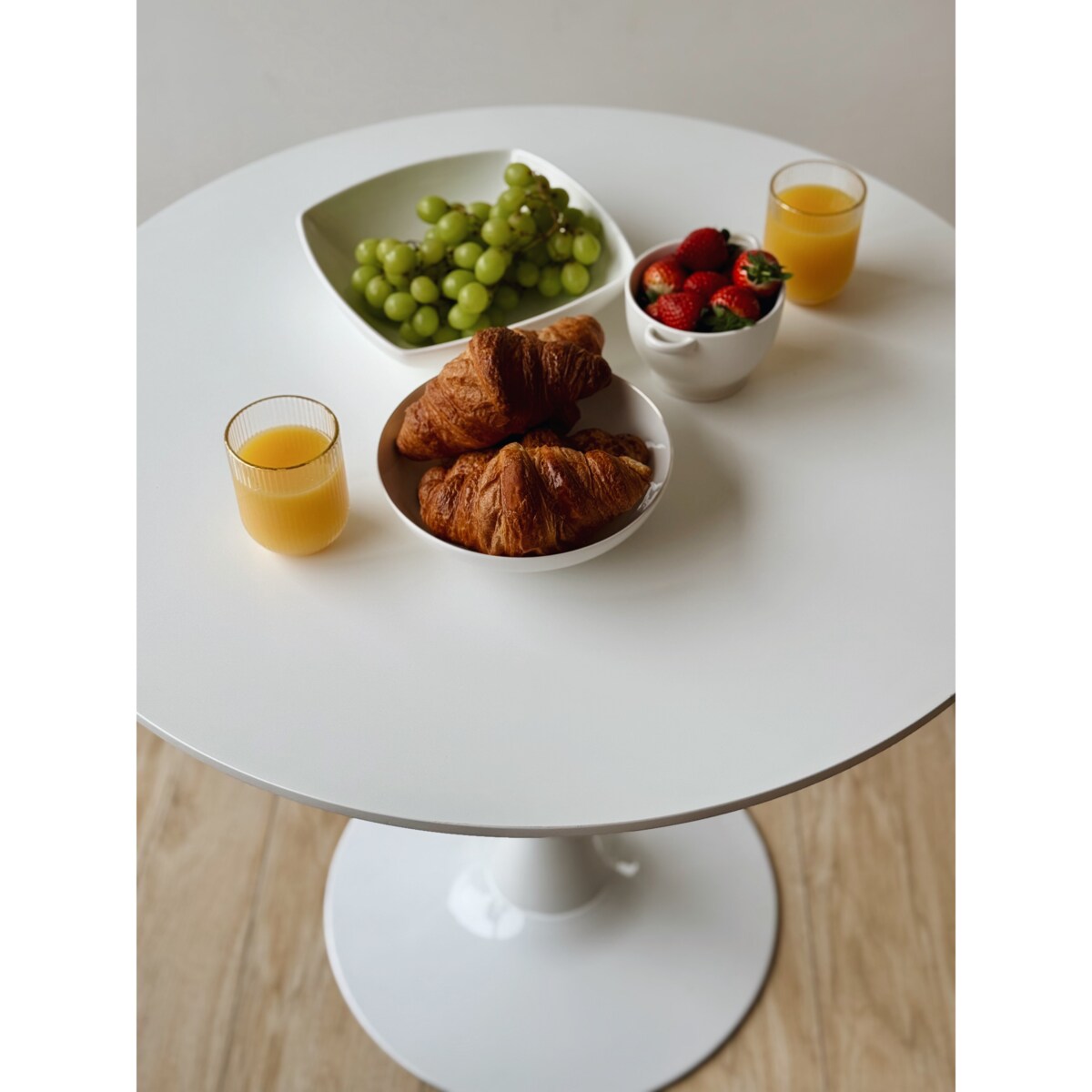 Nowoczesny Biały Okrągły Stół Do Salonu Jadalni Kuchni